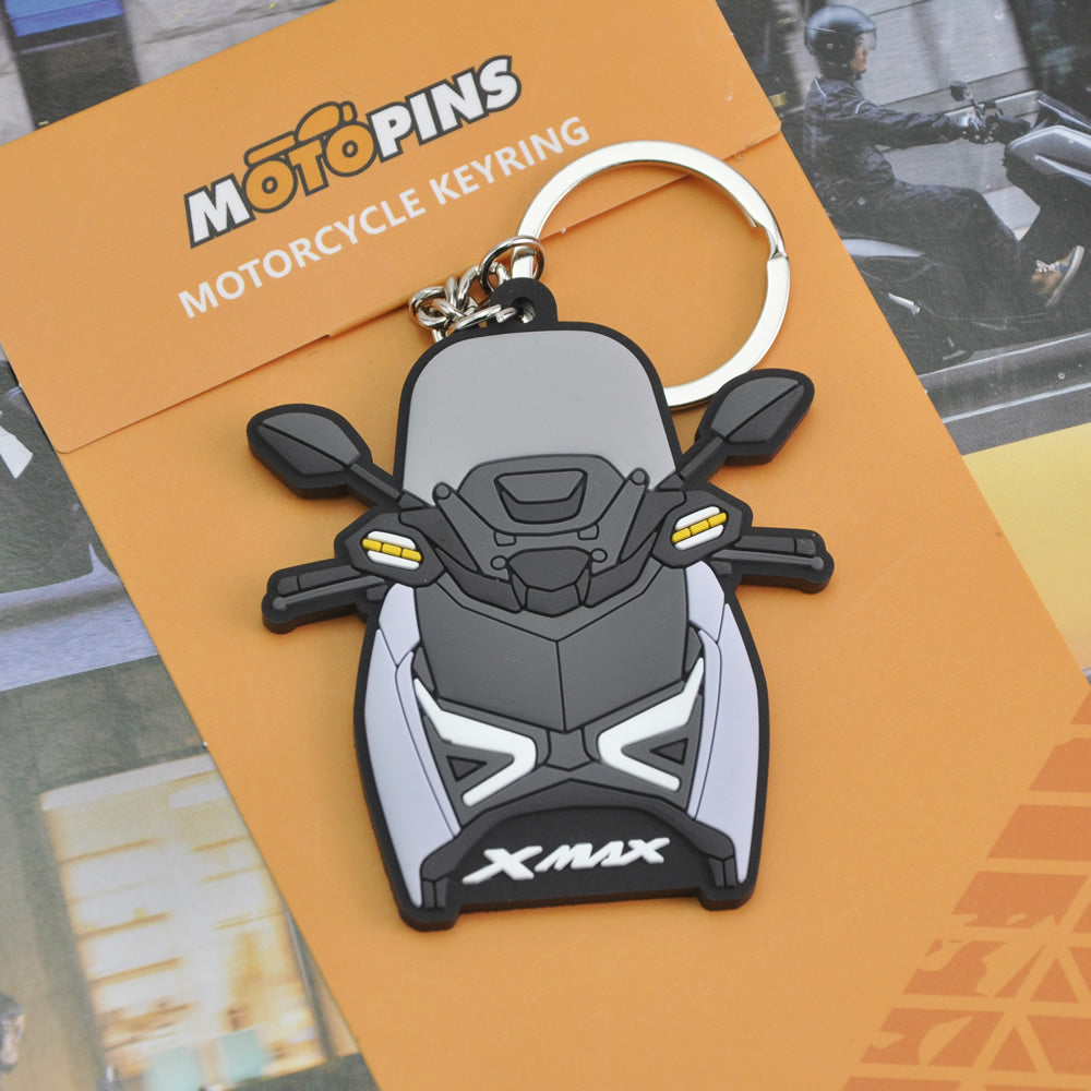 YAMAHA XMAX 125 250 300 Rubber Keychain Keyless Remote Key Ring