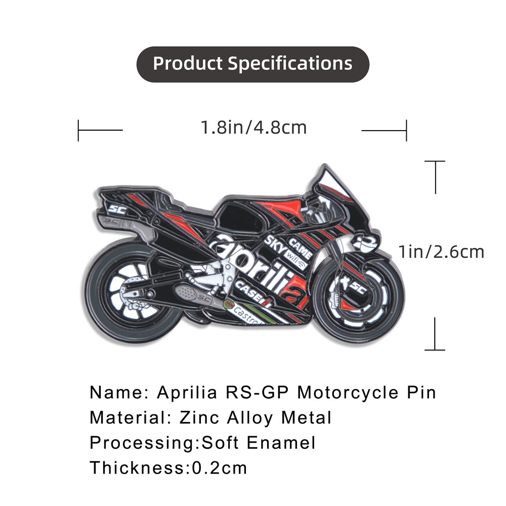 Aprilia-Road-Racing-RS-GP-Motorcycle-Motogp-Super-Sport-Bike-Enamel-Lapel-Pin-Badge-size