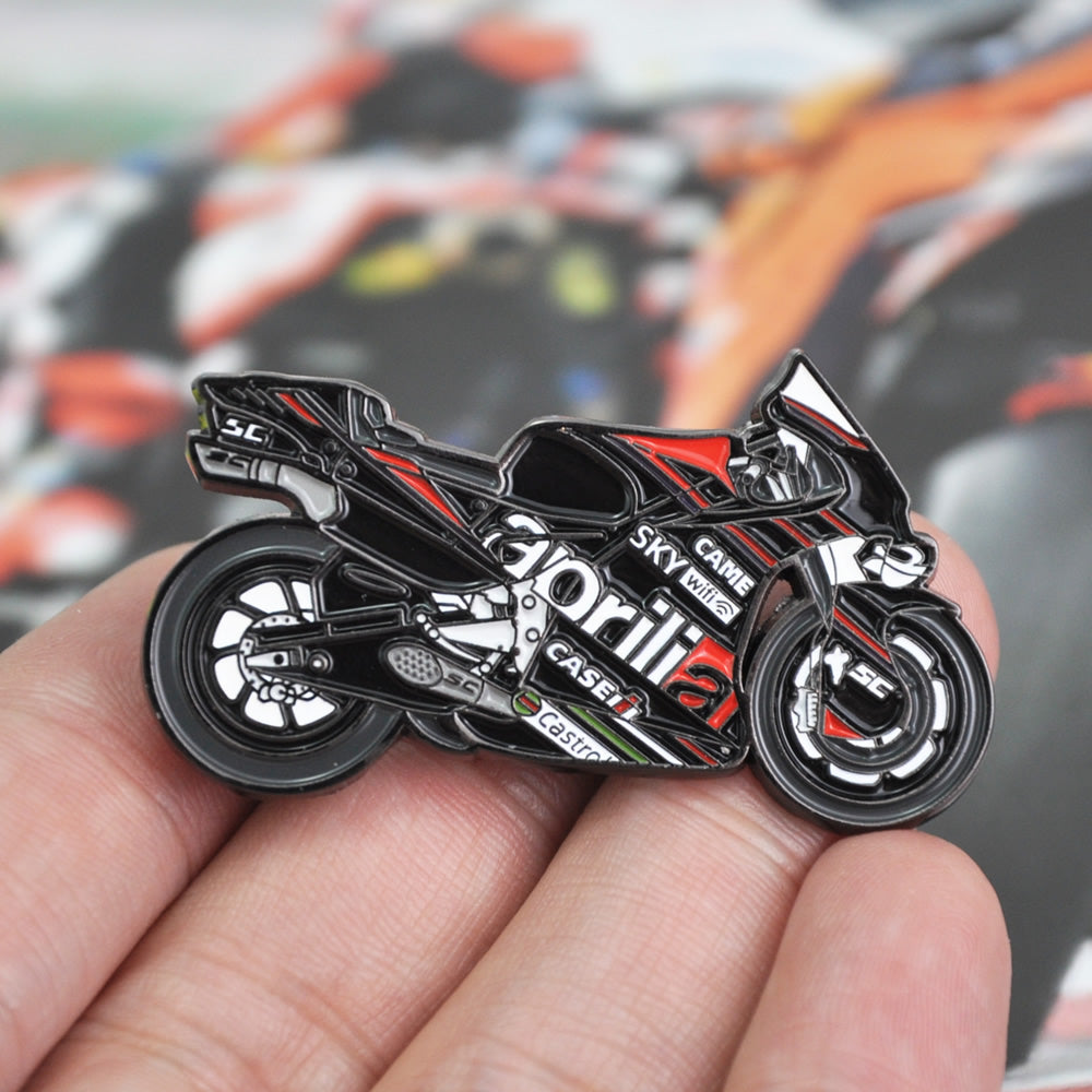 Aprilia-Road-Racing-RS-GP-Motorcycle-Motogp-Super-Sport-Bike-Enamel-Lapel-Pin-Badge