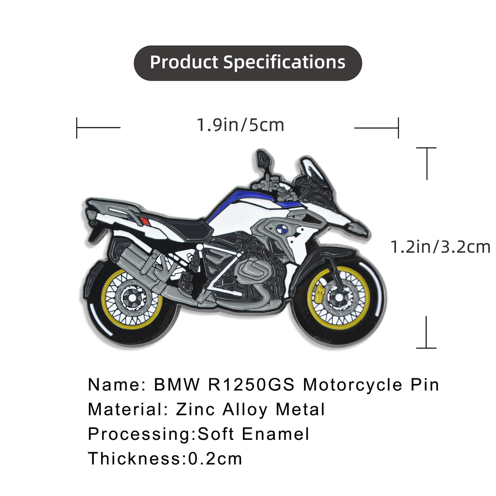 BMW-Motorrad-R1250GS-Adventure-Motorbike-Motorcycle-Enamel-Lapel-Pin-Badges-Clips-size