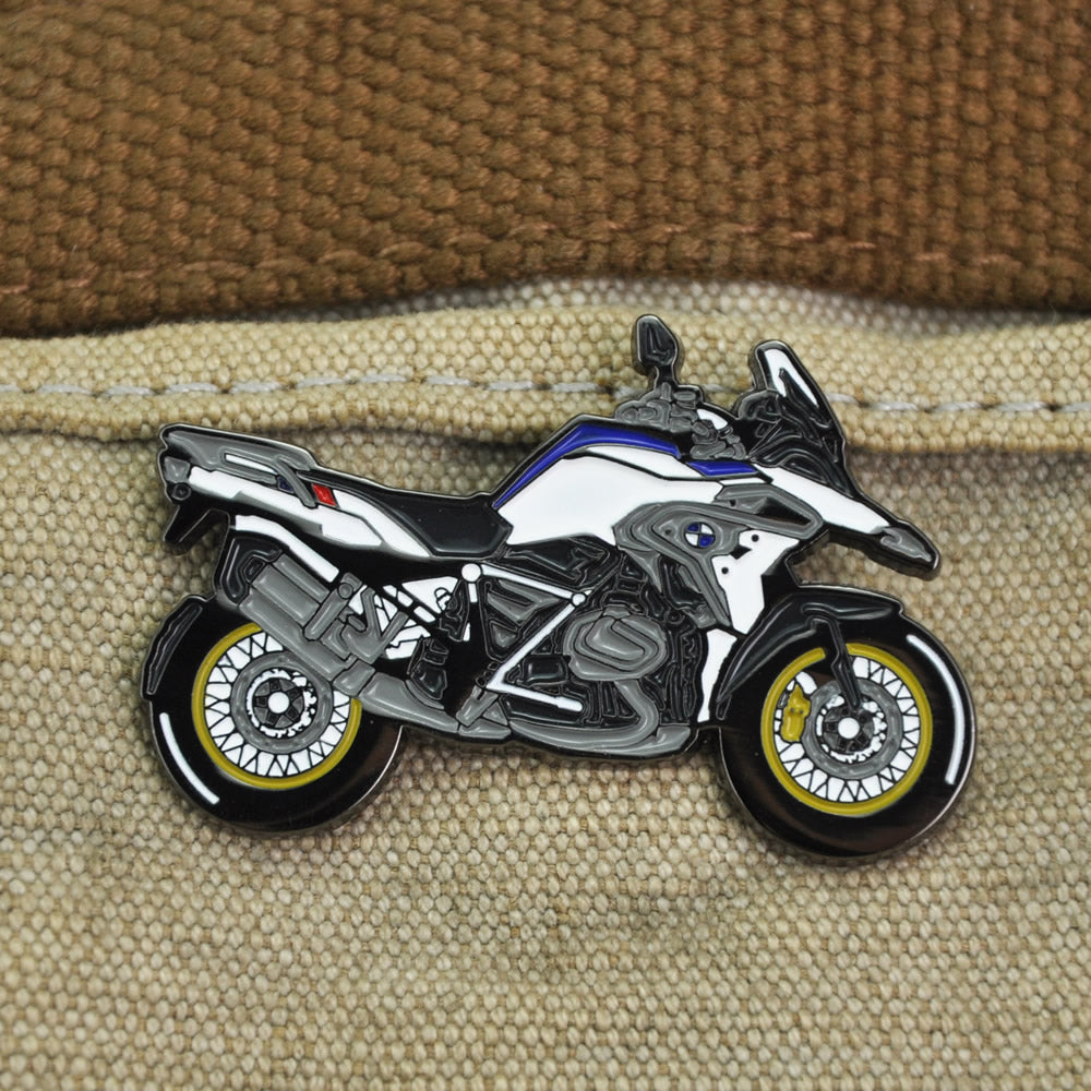 BMW-Motorrad-R1250GS-Adventure-Motorbike-Motorcycle-Enamel-Lapel-Pin-Badges