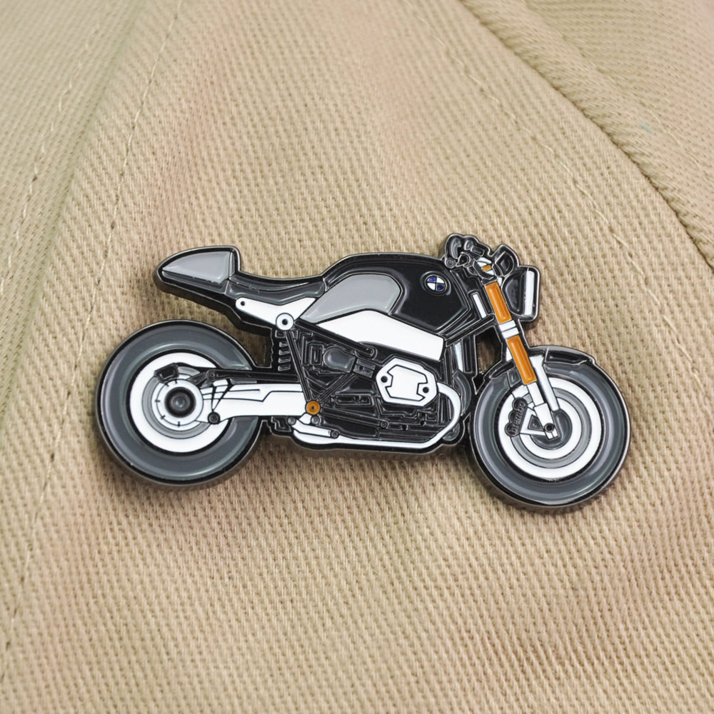 BMW-Motorrad-RnineT-Retro-Motorcycle-Motorbike-Lapel-Enamel-Pin-Badges
