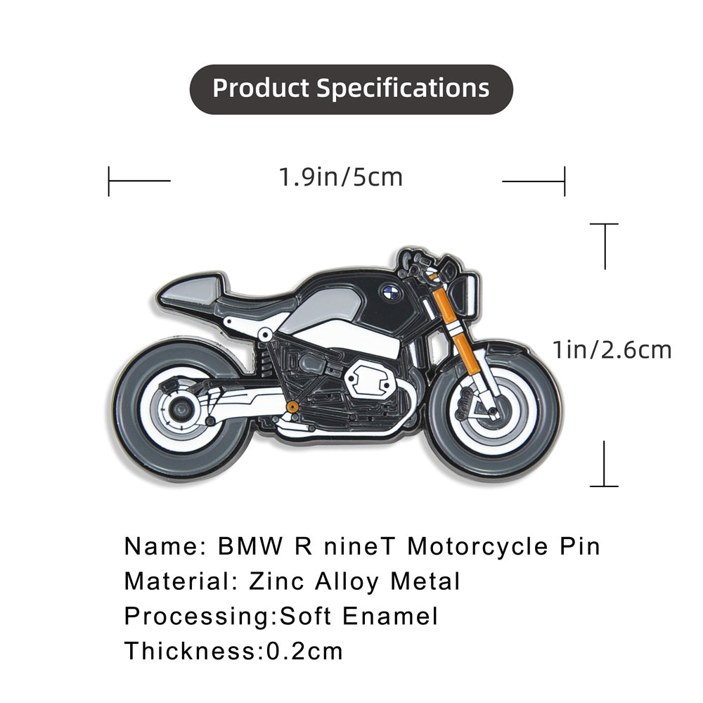 BMW-Motorrad-RnineT-Retro-Motorcycle-Motorbike-Lapel-soft-Enamel-Pin-Badges-size