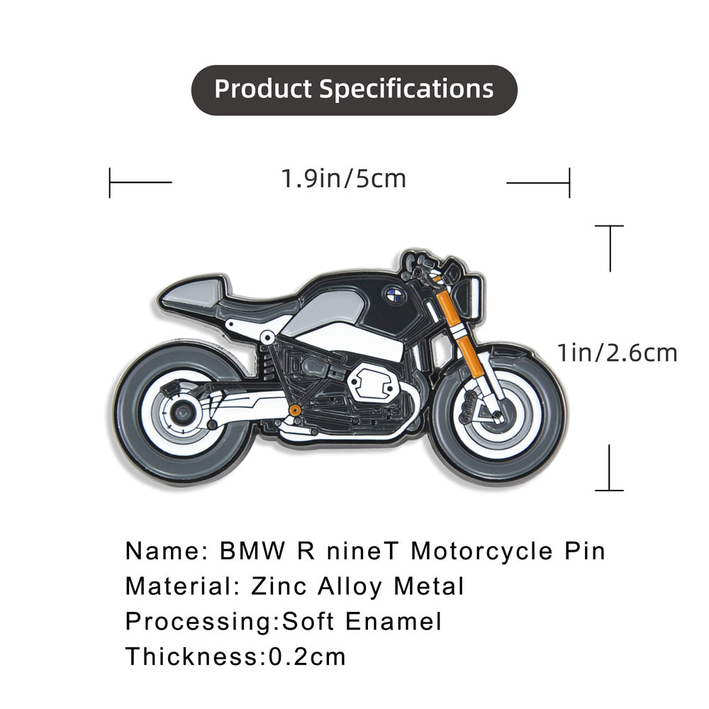    BMW-Motorrad-RnineT-Retro-Motorcycle-Motorbike-Lapel-soft-Enamel-Pin-Badges-size