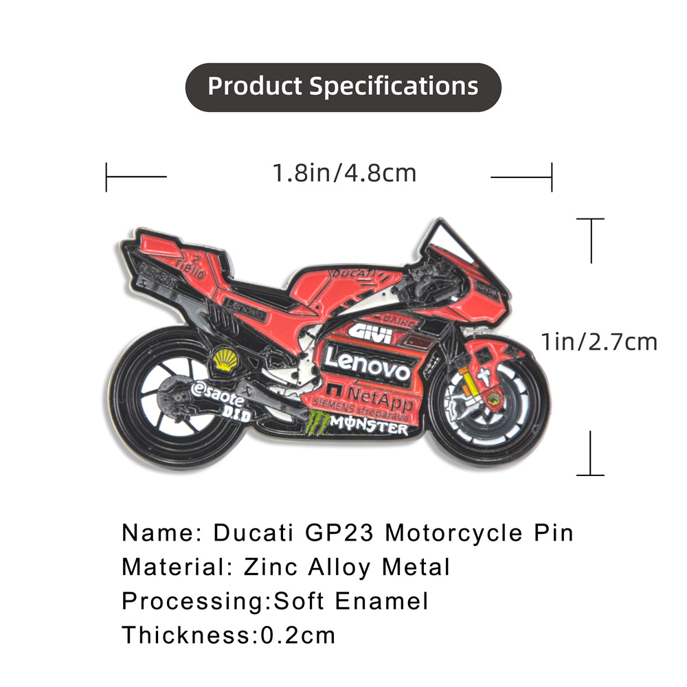 Bagnaia-63-Ducati-GP23-Motorbike-Motorcycle-MotoGP-Racing-Bike-Pin-Badge-Gift-package-size