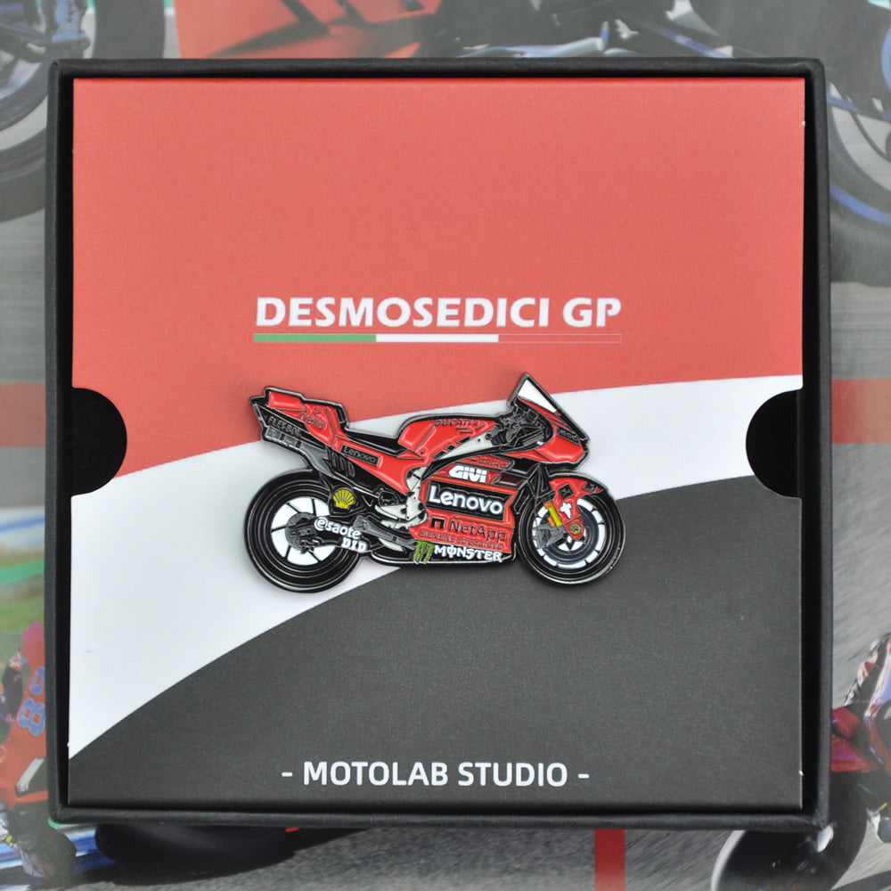 Ducati-Lenovo-Team-Corse-Desmosedici-GP-Racing-Bike-MotoGP-motorcycle-lapel-vest-backpack-Pins-Badge-Gift-Package-merchandise