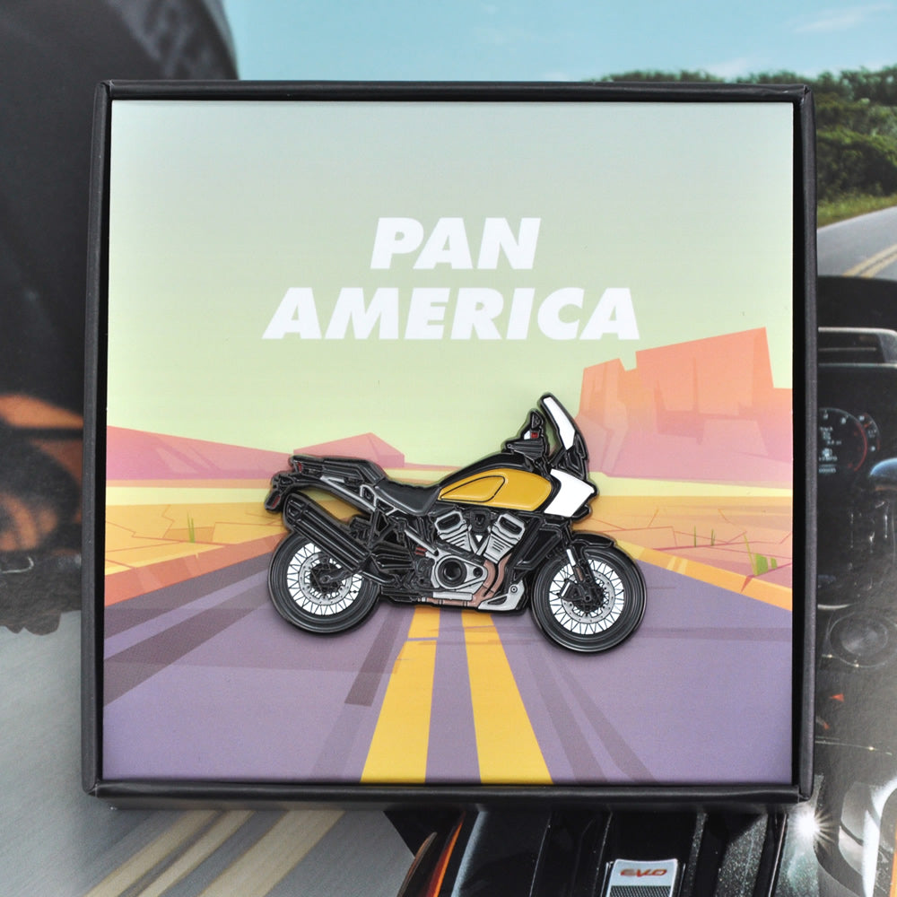 Harley-Davidson-Pan-America-1250-Adventure-Motorcycle-Lapel-Pin-Badge-Motobike-Gift