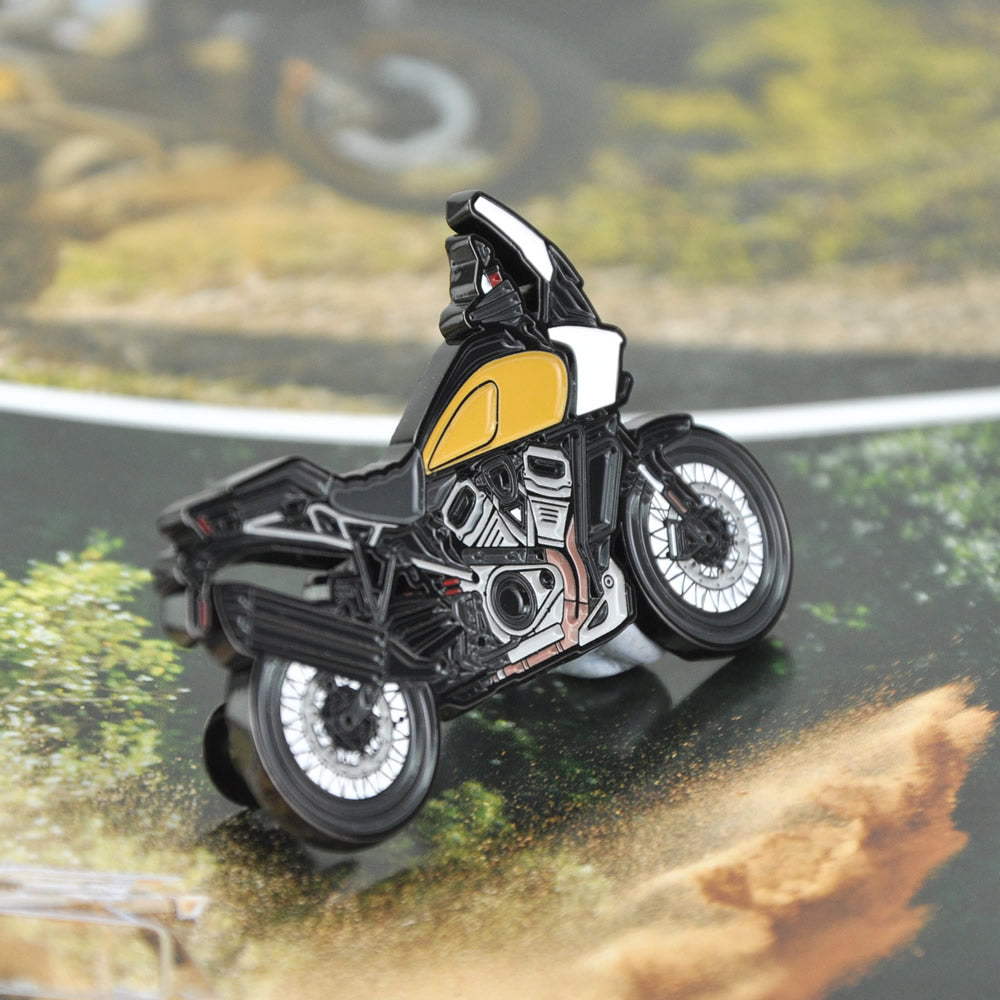Harley-Davidson-Pan-America-1250-Adventure-Motorcycle-Lapel-Vest-Hat-Pin-Badge-Moto-Gift