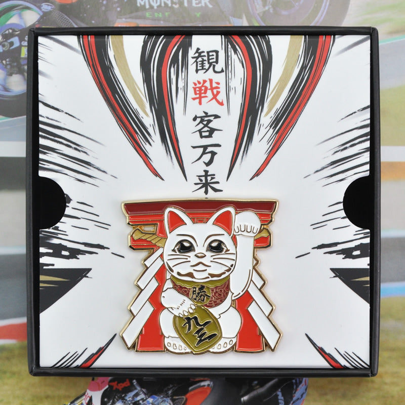 Lucky-Cat-Marc-Marquez-Shoei-Motegi2-X14-Helmet-Pin-Badge-Motogp-Gift-Ideas-MM93