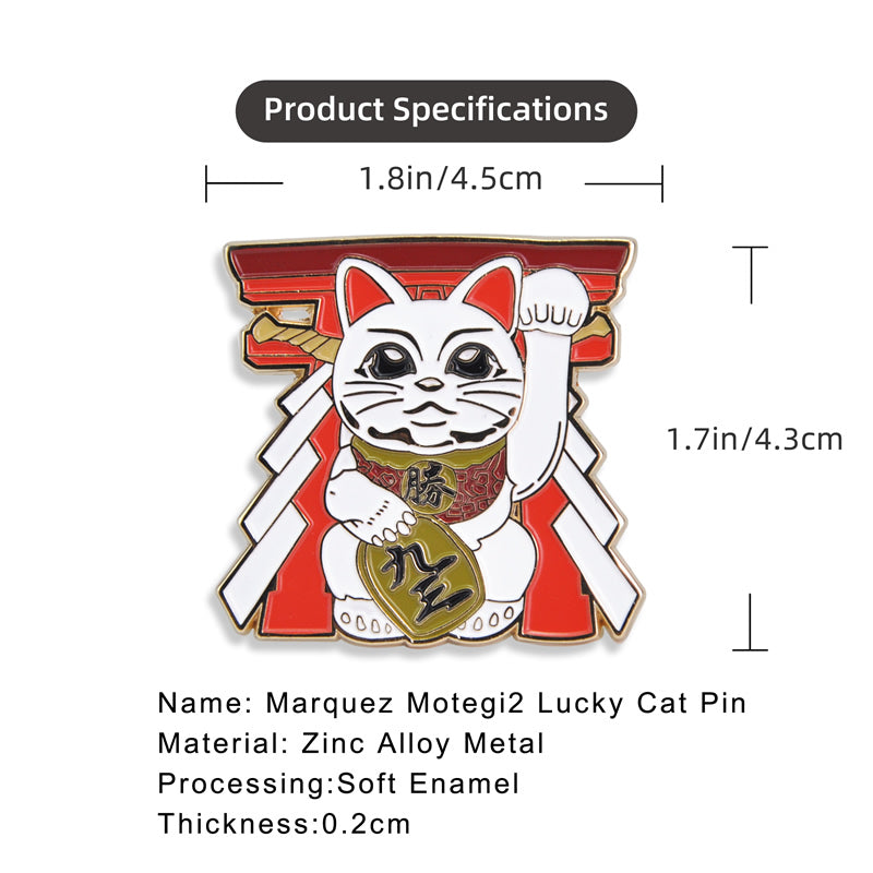 Lucky-Cat-Marc-Marquez-Shoei-Motegi2-X14-Helmet-Pin-Badge-Motogp-Gift-for-Motorcycle-Girl-Rider-size