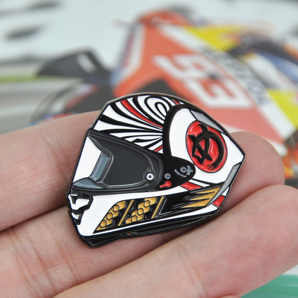 Marc-Marquez-Shoei-X15-JapanGP-Motegi-4-Motorcycle--racing-Helmet-Lapel-Pin-Badge