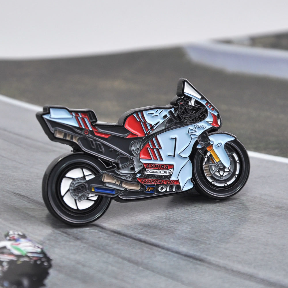 Marc Marquez Gresini Racing Ducati Motorcycle Pin Badge