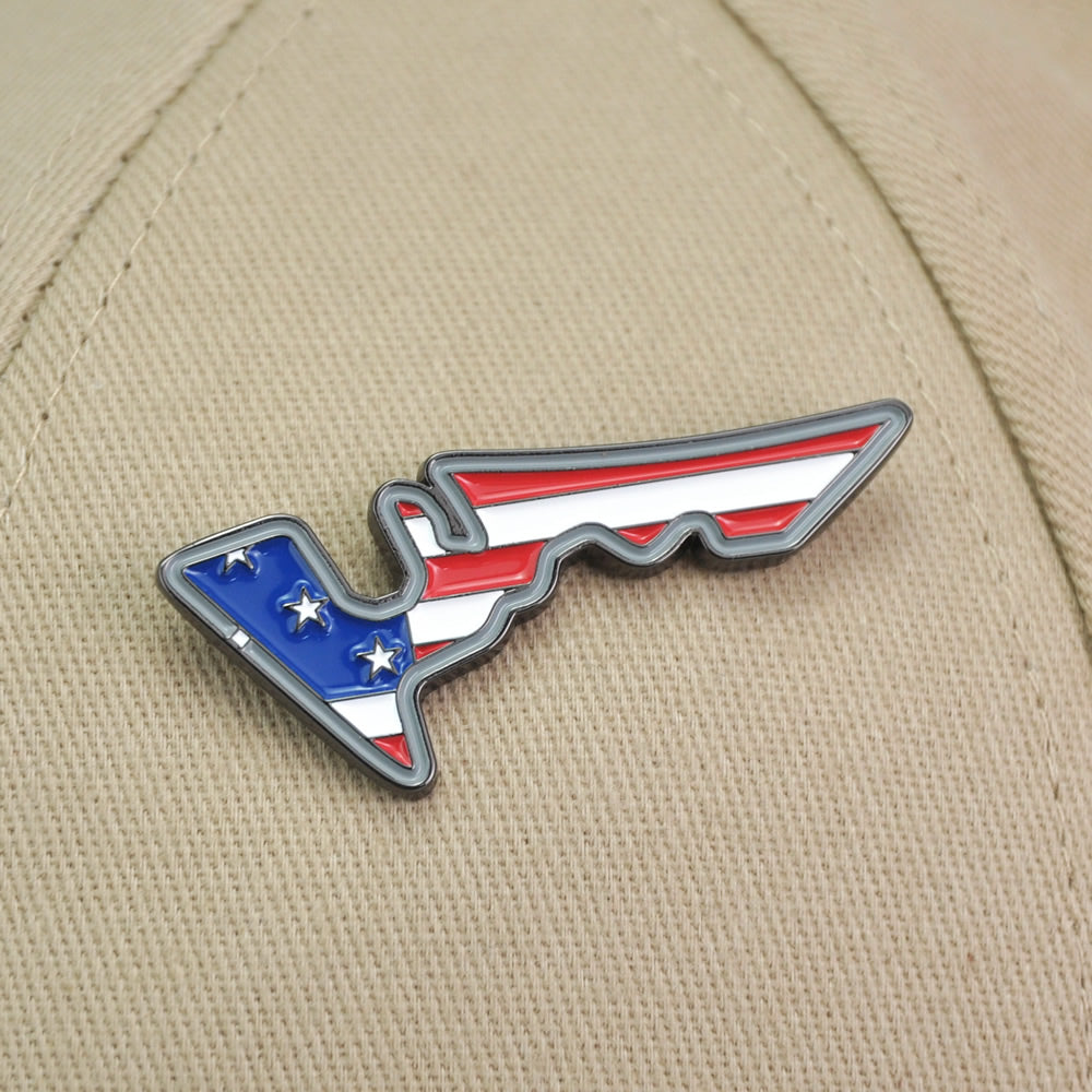 Texas State Map Motorcycle Hat Cap Lapel Pin Enamel Alloy Trade Winds