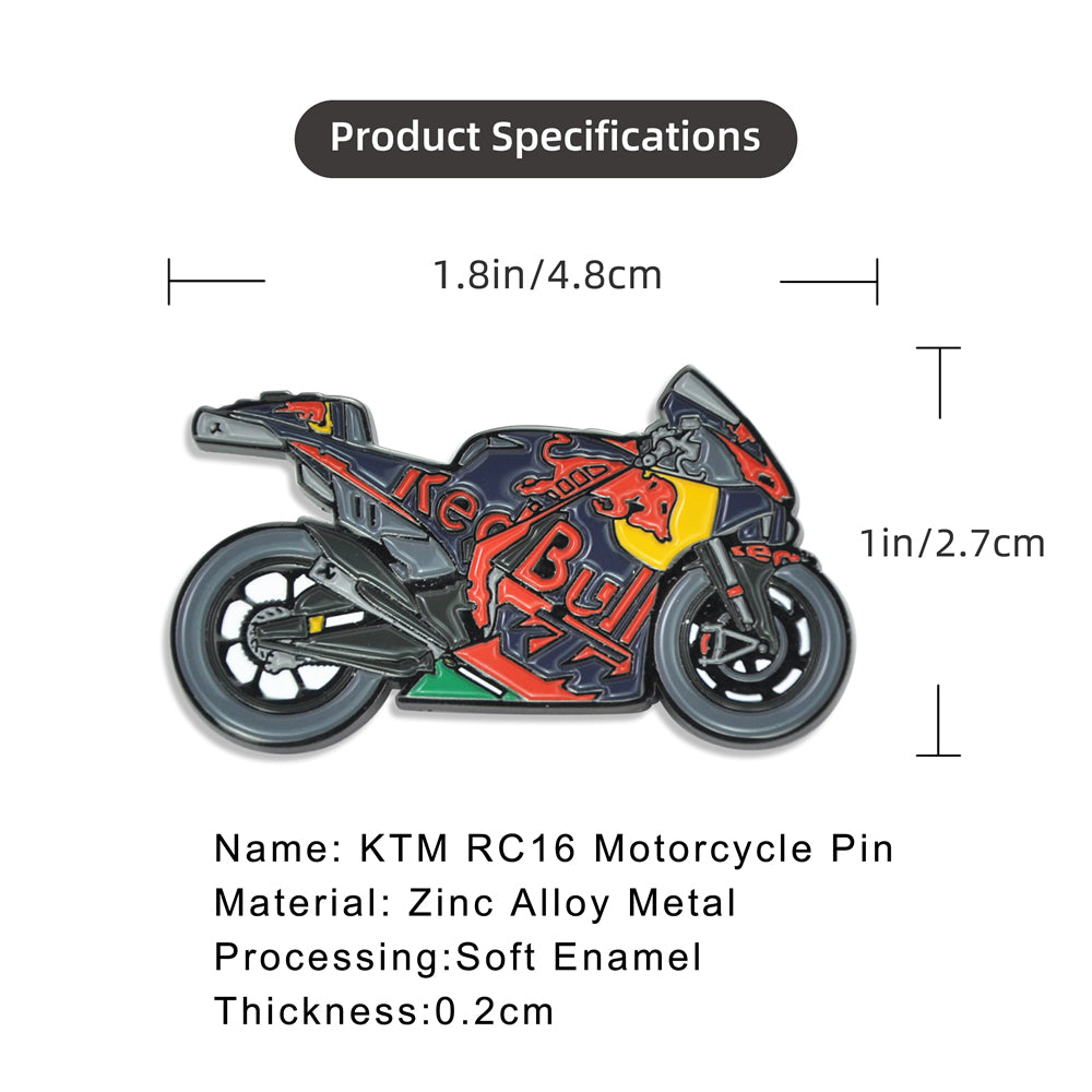    Redbull-KTM-Factory-Racing-RC16-MotoGP-GP-Bike-Motorcycle-Motorbike-Pins-Badges