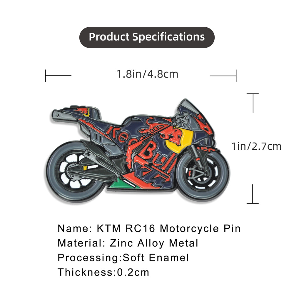 Redbull-KTM-Factory-Racing-RC16-MotoGP-GP-Bike-Motorcycle-Motorbike-Pins-Badges