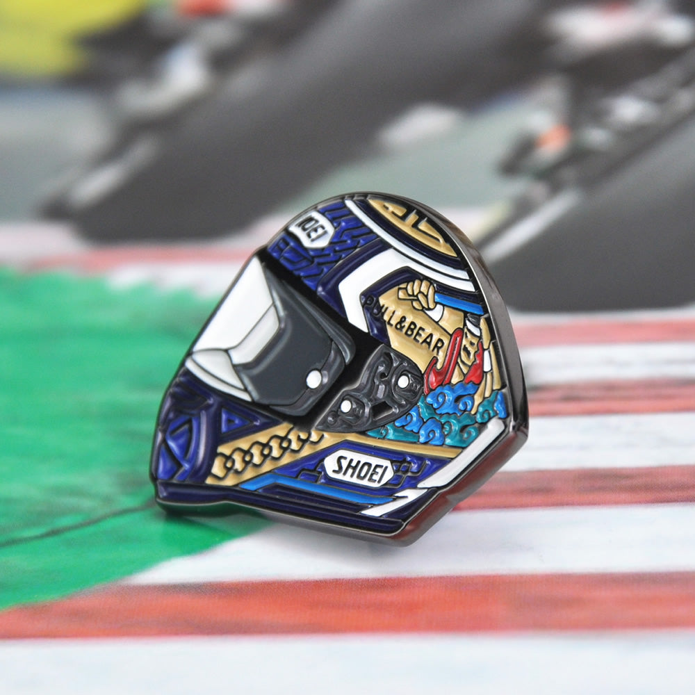Shoei-Marc-Marquez-X-14-Motegi3-Motogp-Race-Helmet-Motorcycle-Lapel-Pin-Badge