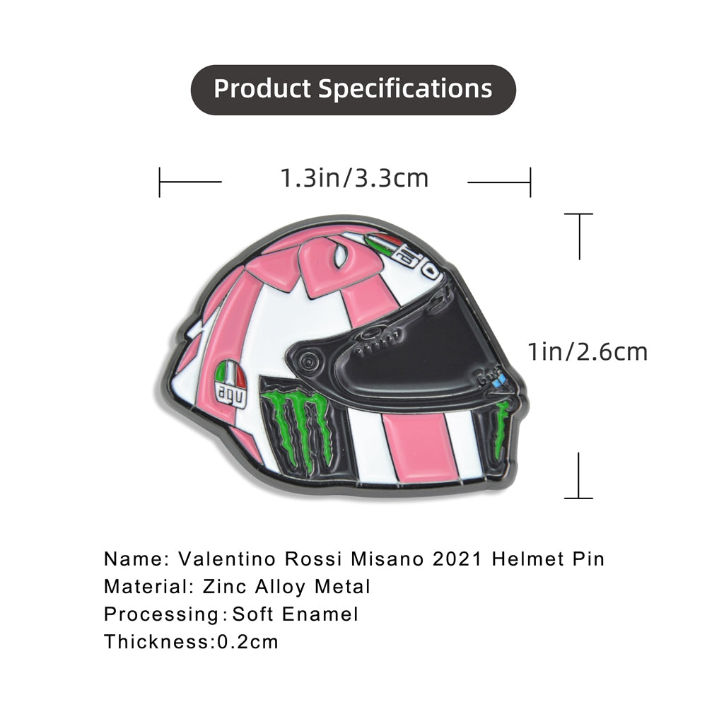    VR46-Rossi-Misano-PinkBowhelmet-Pin-size