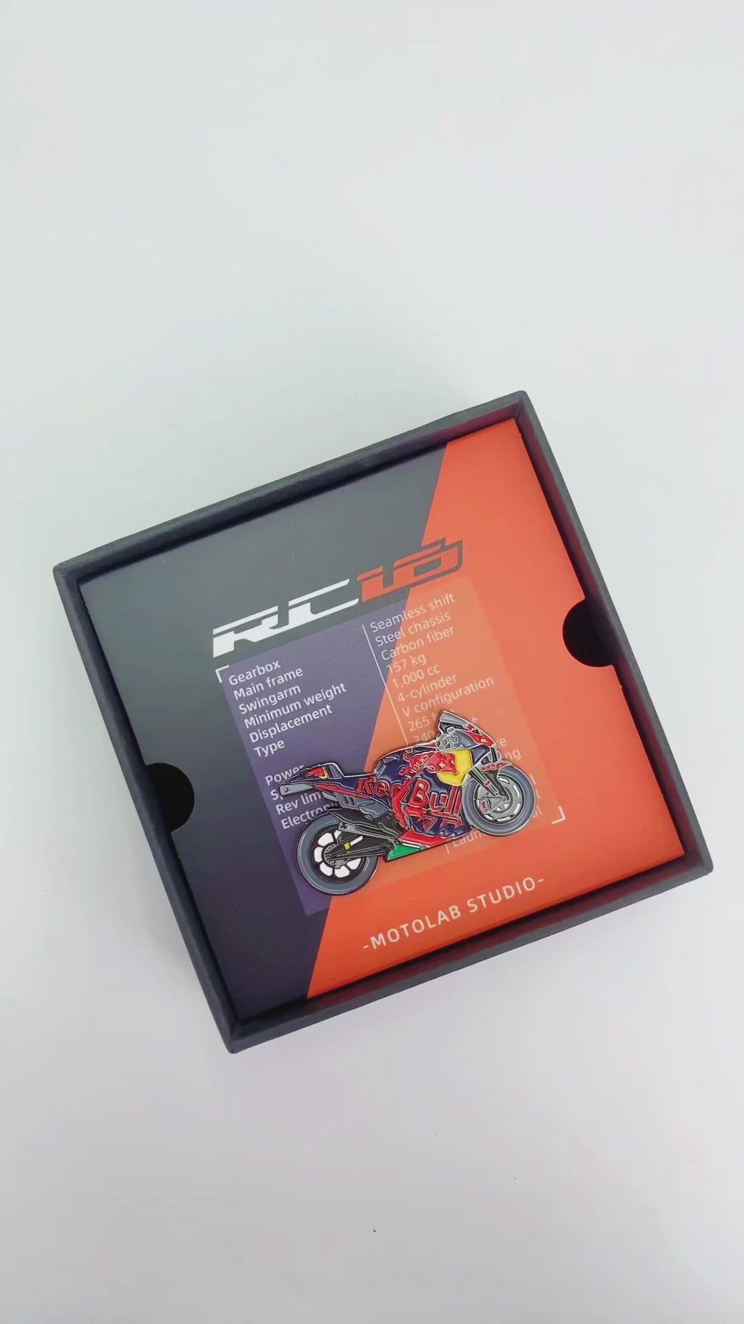  Redbull-KTM-Factory-Racing-RC16-MotoGP-GP-Bike-Motorcycle-Pins-Badges-Video