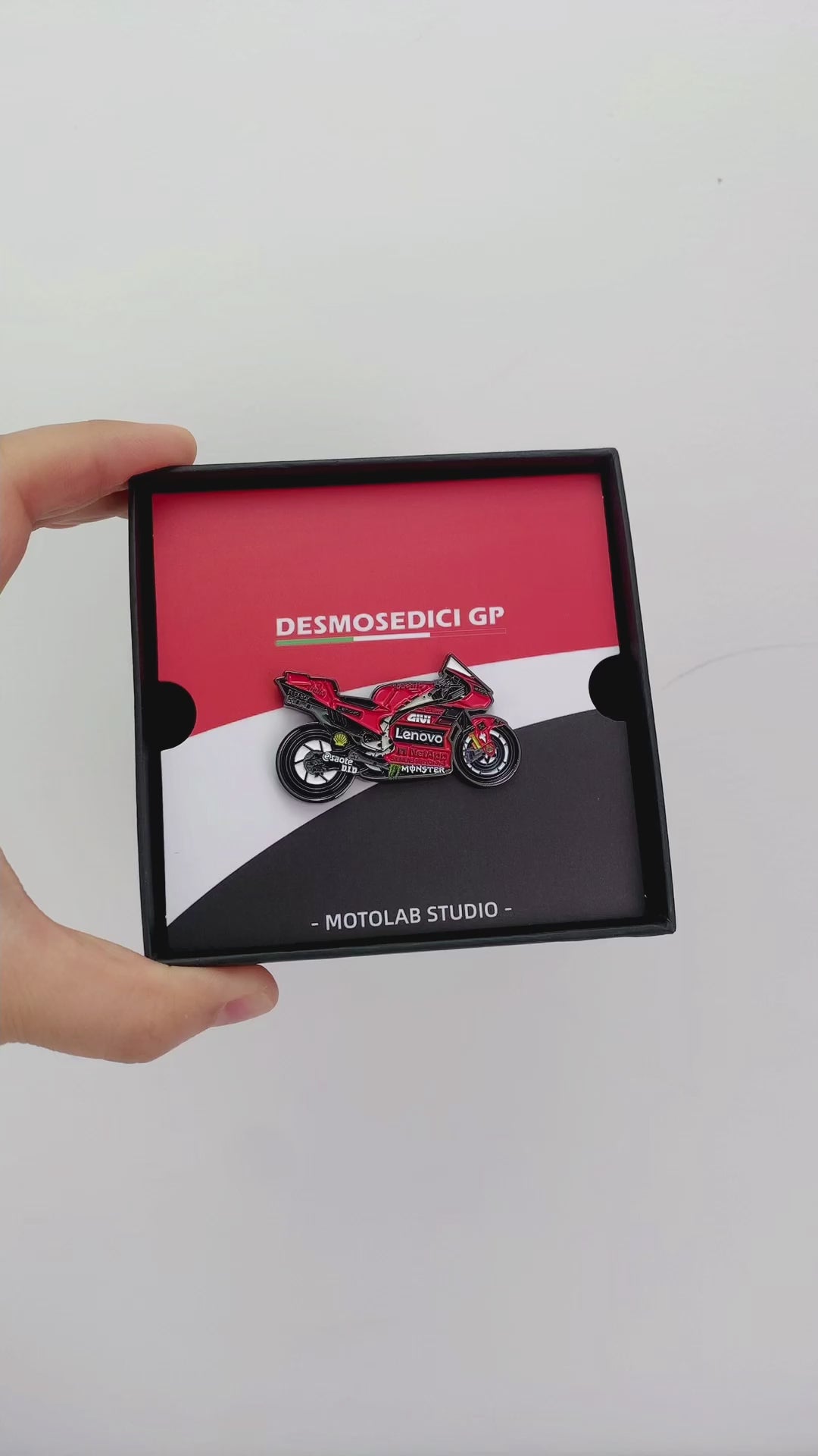 Bagnaia-63-Ducati-GP23-Motorbike-Motorcycle-MotoGP-Racing-Bike-Pin-Badge-Video