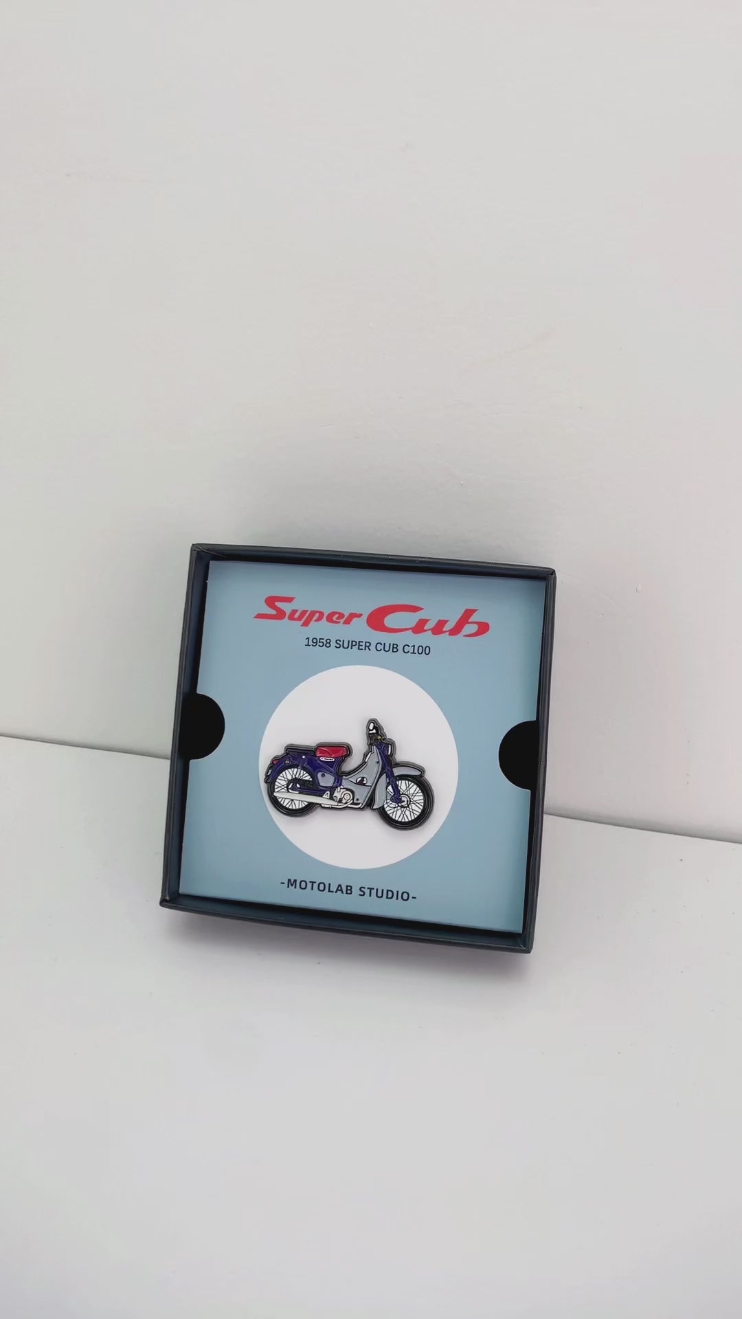 Honda-Super-Cub-C100-Motorcycle-Pin-Badge-Video