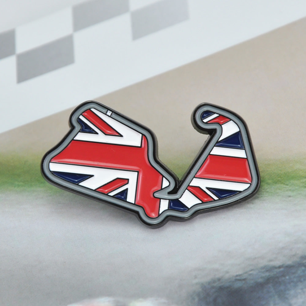 F1 Racing Pin Button Silverstone Circuit F1 Grand Prix Moto GP Race Track Lapel Pins ...