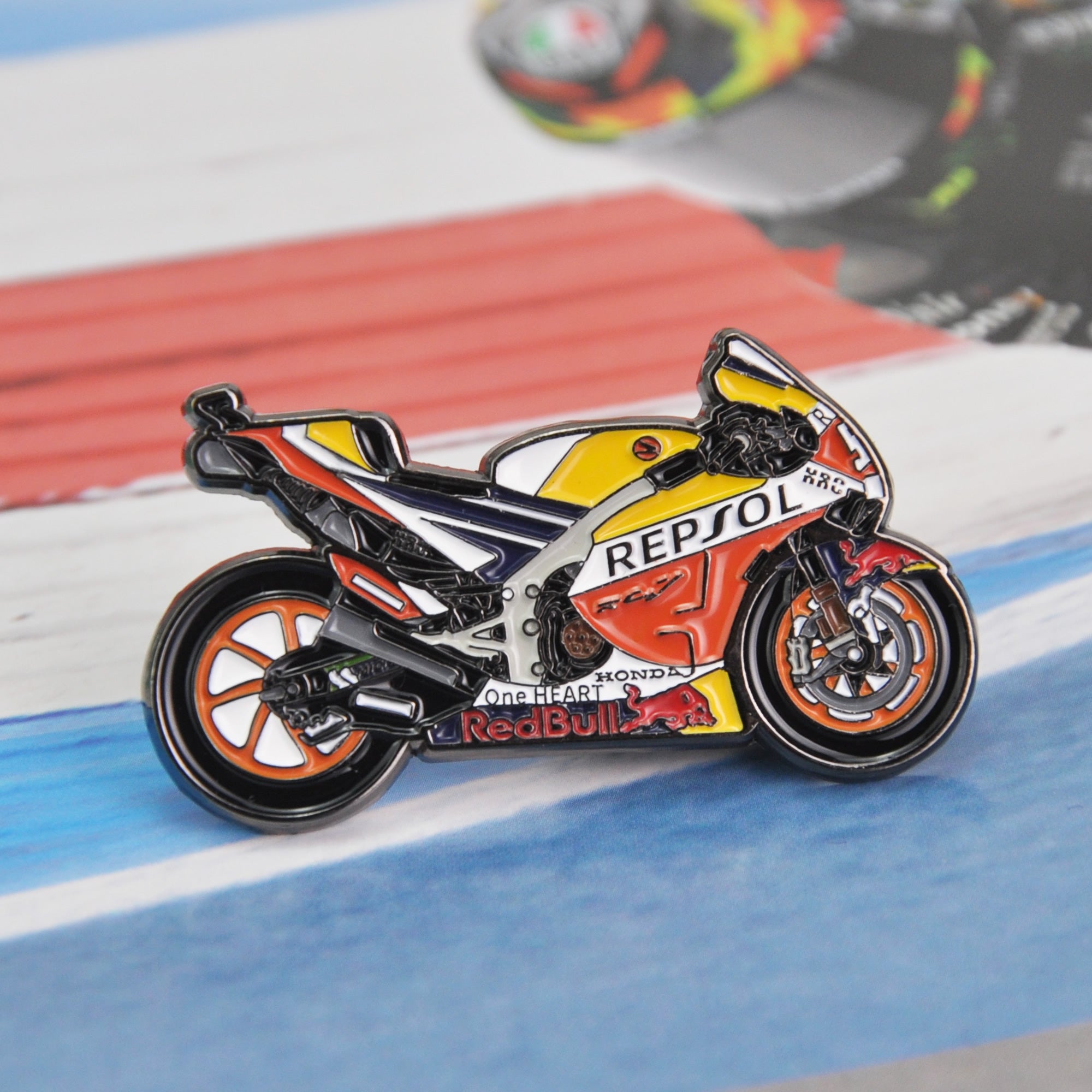 Pin Racing Team Marc Marquez RC213V MotoGP Motorbike Pins Gifts for Motorcycle Riders ...