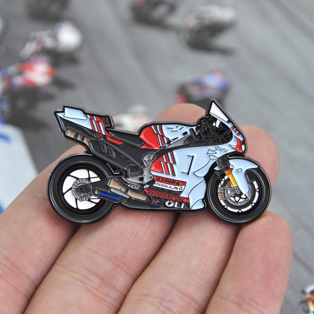 Marc Marquez Gresini Racing Ducati Motorcycle Pin Badge