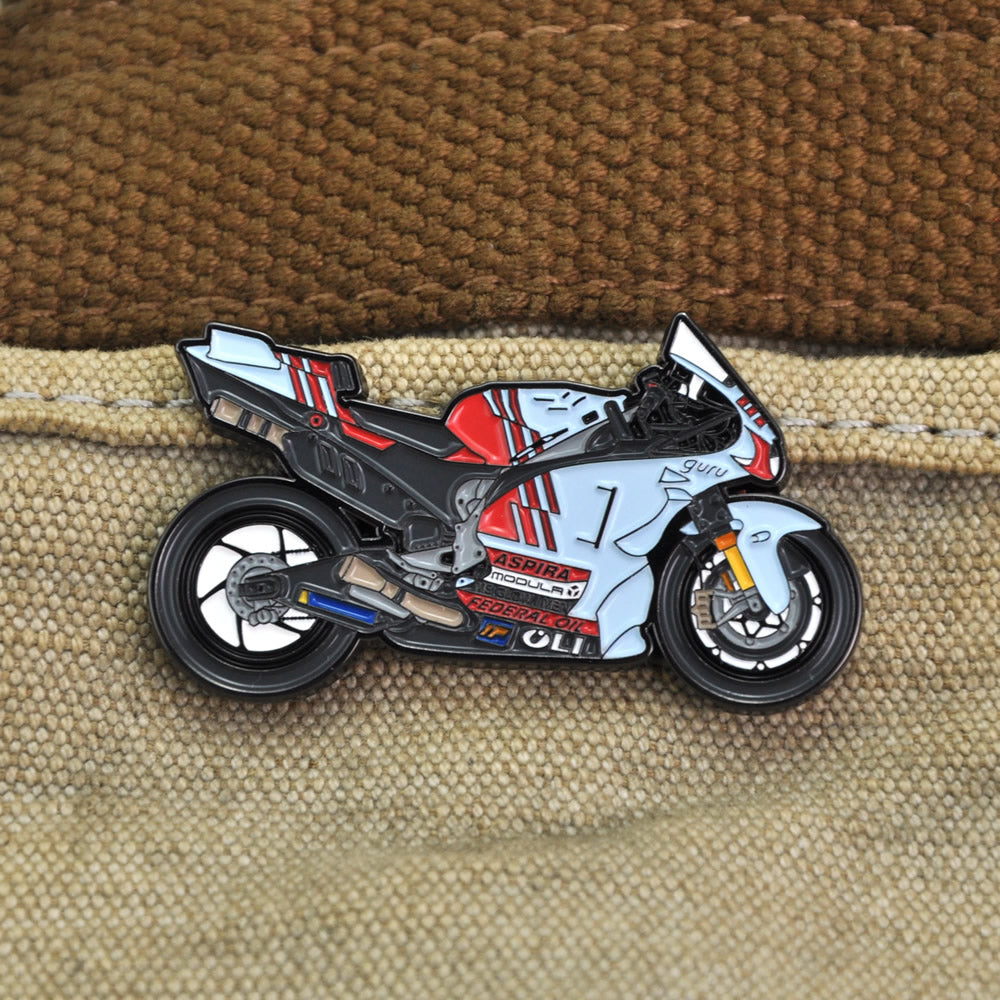 Marc Marquez Gresini Racing Ducati Motorcycle Pin Badge