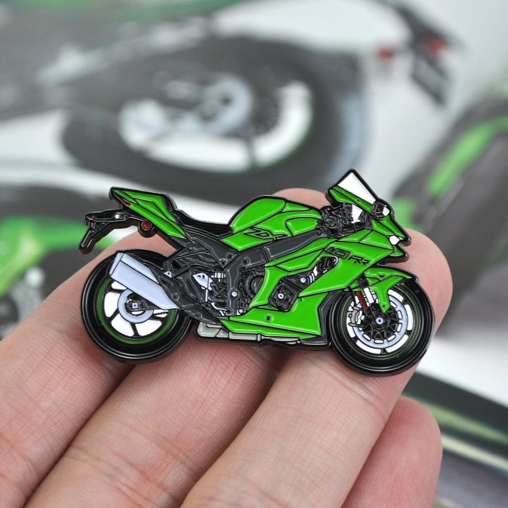 Kawasaki Ninja ZX-10RR Lapel Pin Gift for Motorcycle Rider Lover Biker ...