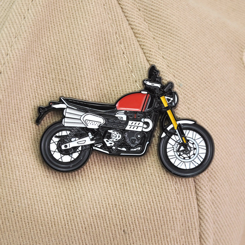 Triumph Scrambler 1200XE Adventure Motorcycle Lapel Pin Badge – MOTOPINS