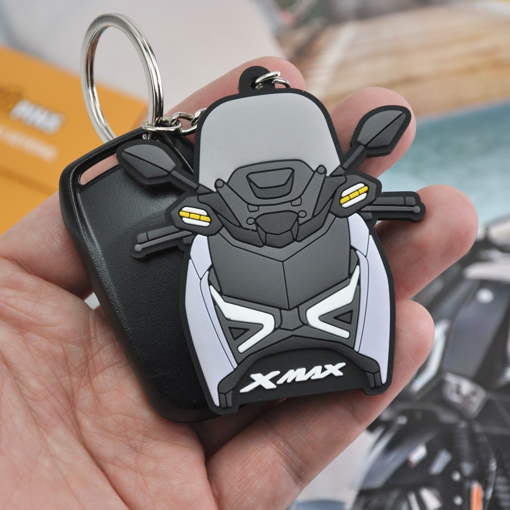 YAMAHA XMAX 125 250 300 Rubber Keychain Keyless Remote Key Ring