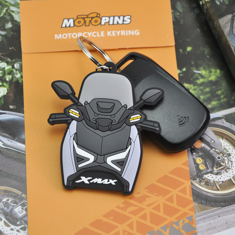 Yamaha-Xmax-300-250-125-Keyring-Keychain-Modification-PVC-Key-Holder-KeyChain-Motopins